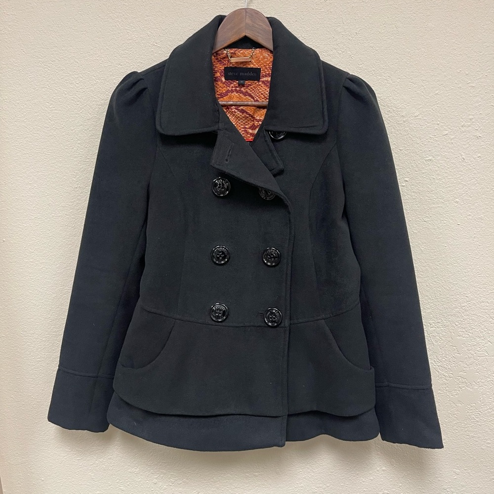 Steve Madden Short Pea Coat - Size Medium